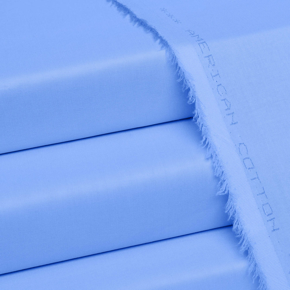 American Cotton Sky blue - Unstitched Men's Wear