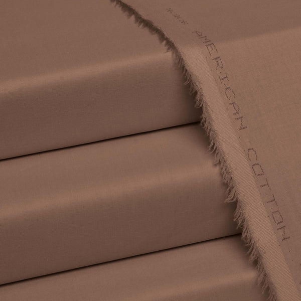 American Cotton Sugar brown - Unstitched Men's Wear