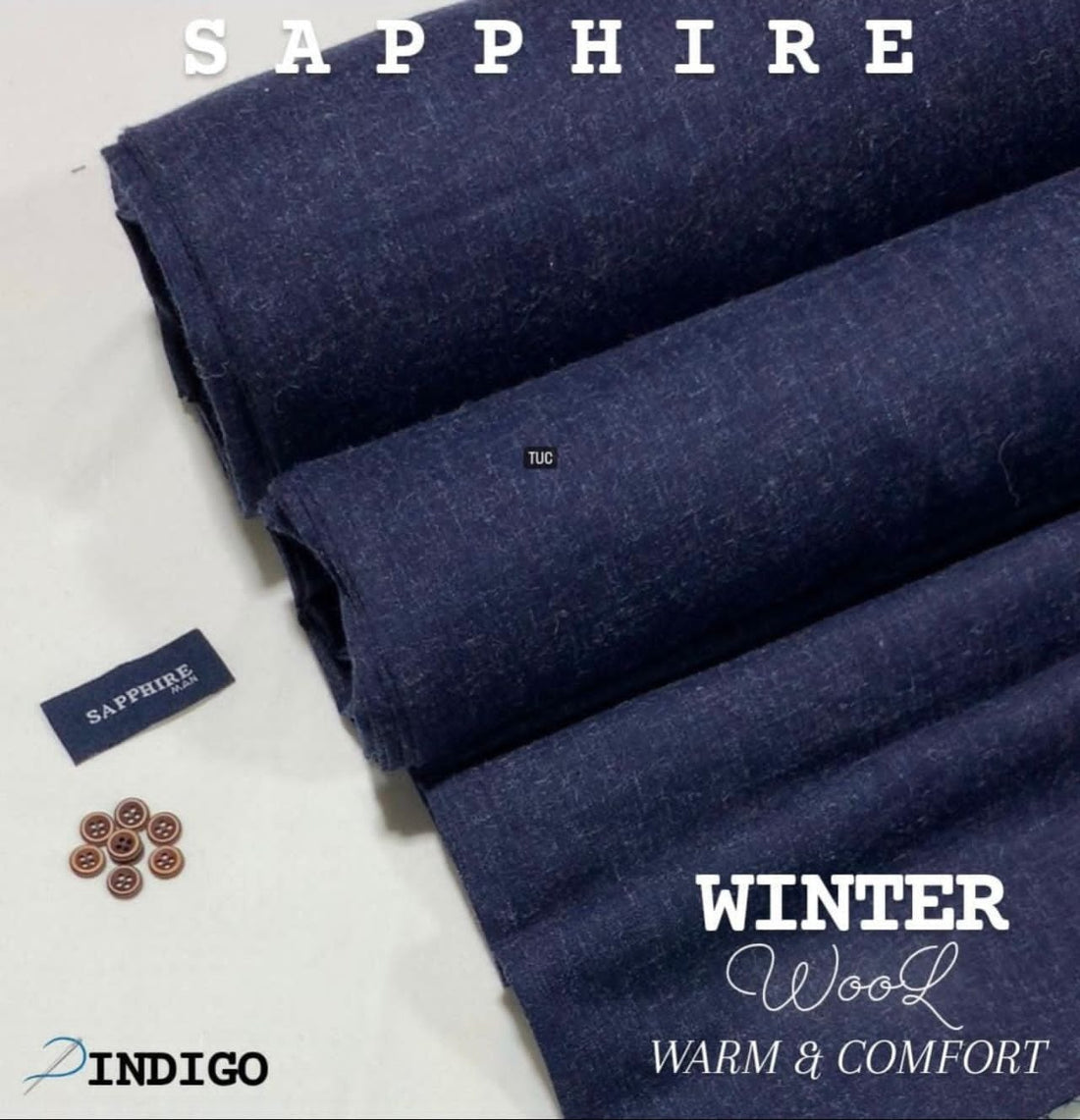 Sherdil Sapphire Wool- Indigo