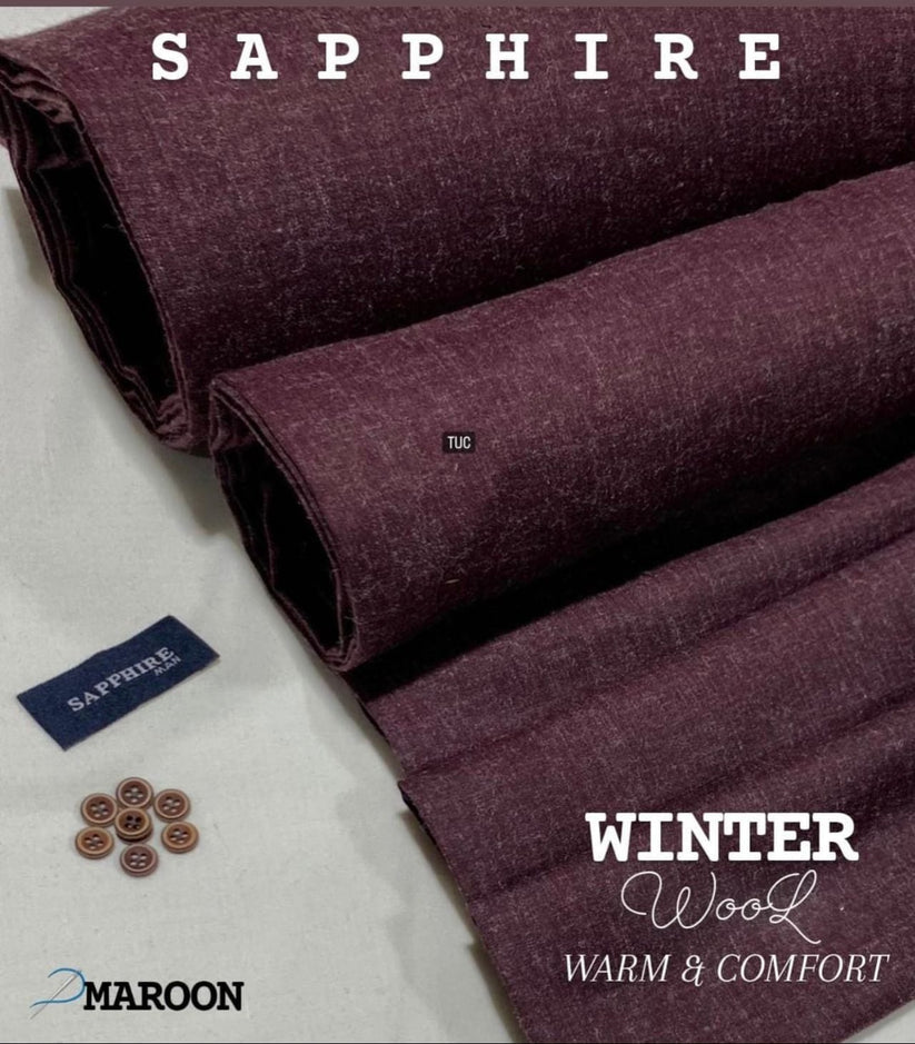 Sherdil Sapphire Wool- Mahroon