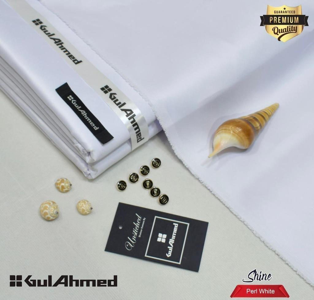 Gull Ahmad Chamak Cotton-White