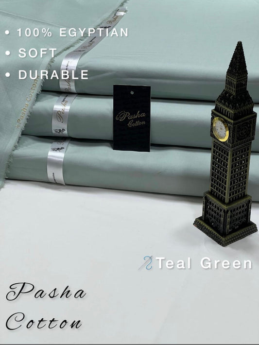 Pasha Silver Cotton - Teal Green