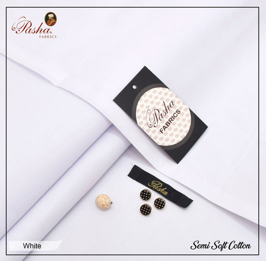 Pasha Silver Cotton - White