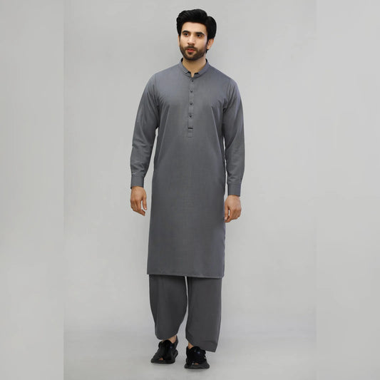 Phantom blended MidGrey-Unstitched Men's Wash & Wear