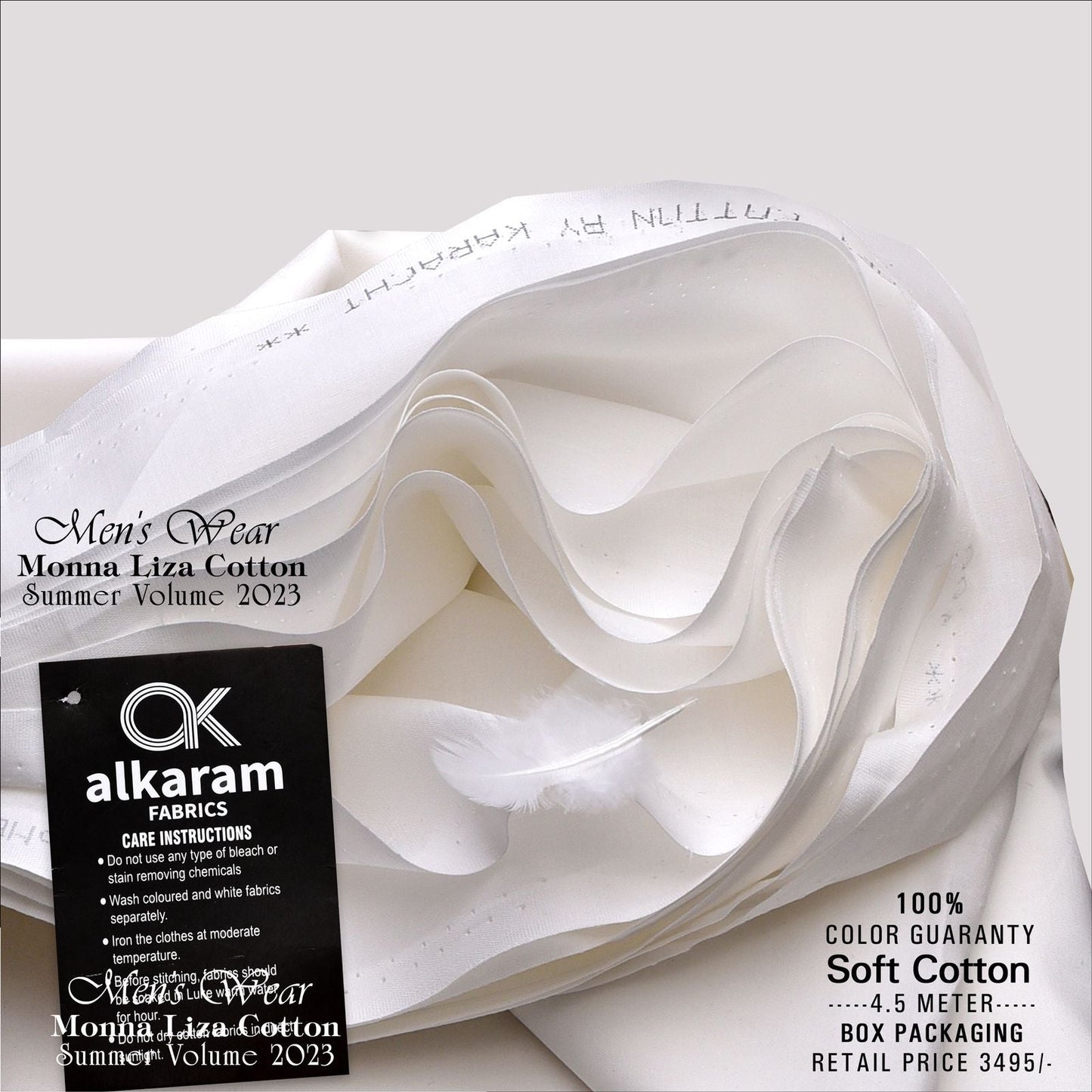 Al-Karam Mona Liza Cotton - 01 W