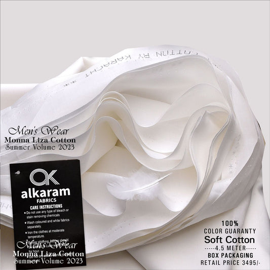 Al-Karam Mona Liza Cotton - 01 W