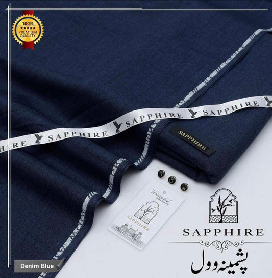 Sherdil Sapphire Wool- Navy Blue