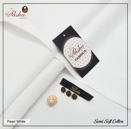 Pasha Cotton - Pearl White