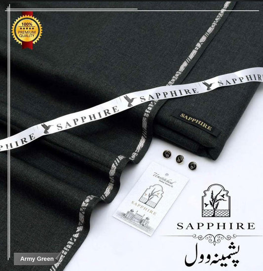 Sherdil Sapphire Wool- Army Green