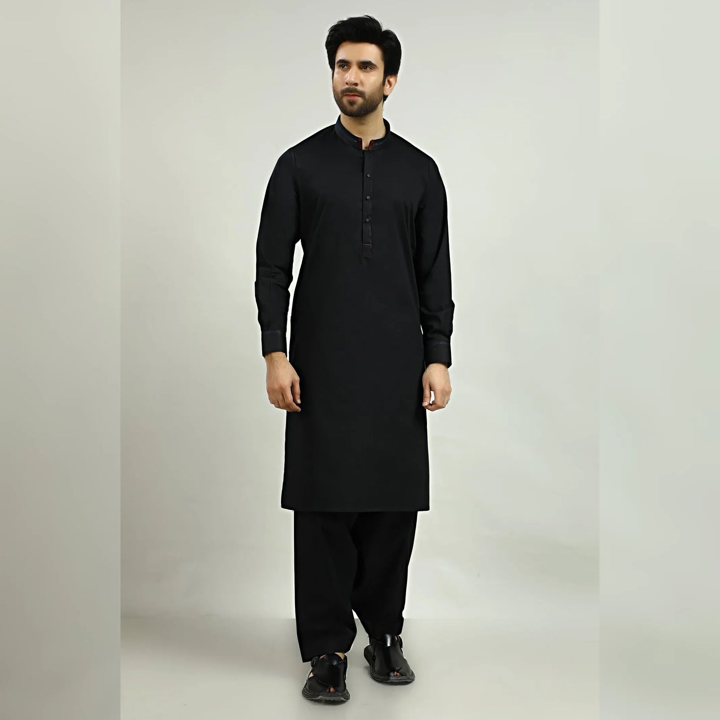 Phantom blended Black-Unstitched Men's Wash & Wear